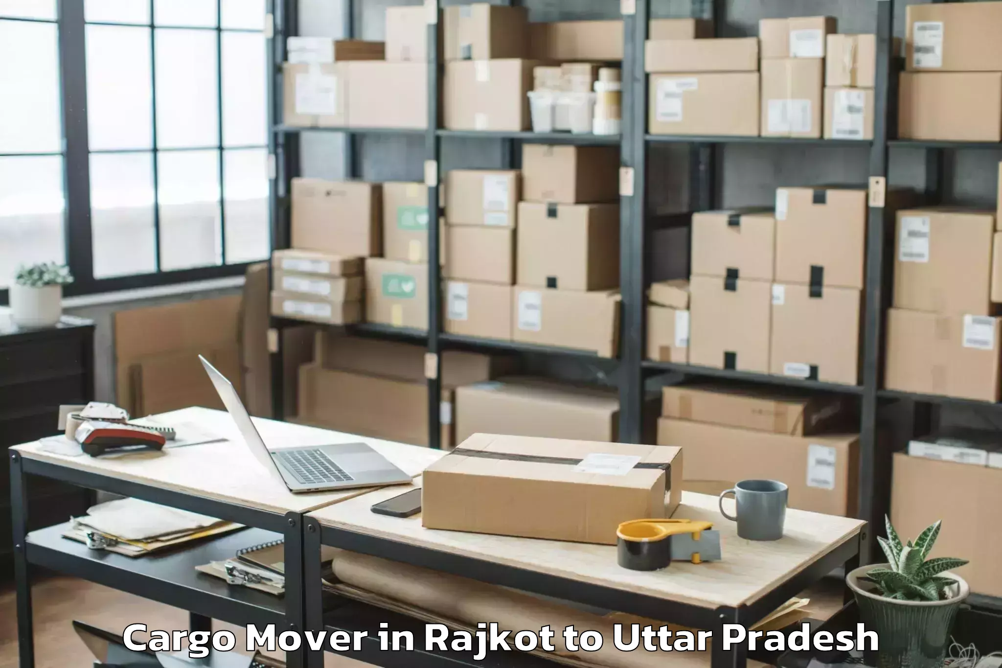 Affordable Rajkot to Rudauli Cargo Mover